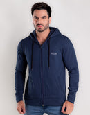 Moletom Masculino com Capuz e Zíper Conforto Premium – Cor Azul