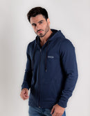 Moletom Masculino com Capuz e Zíper Conforto Premium – Cor Azul